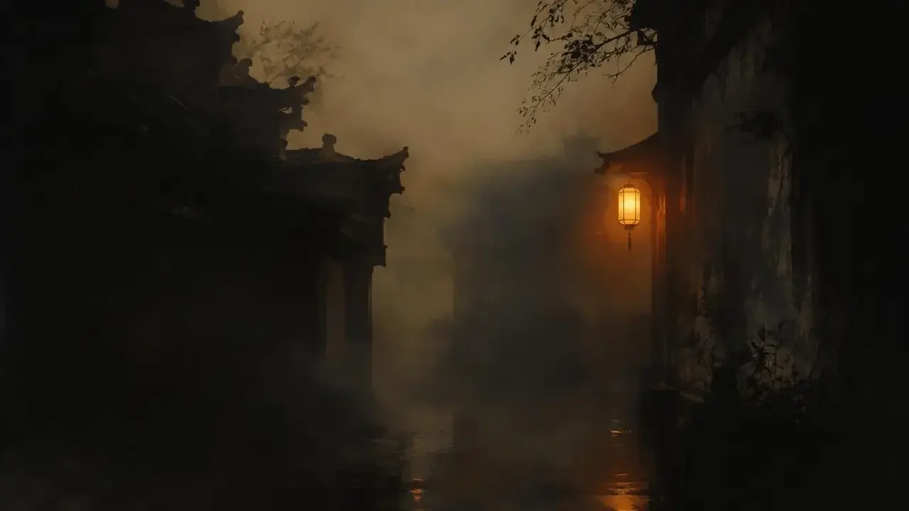 雾隐花间短剧剧照，悬疑题材，雾隐花间高清场景图